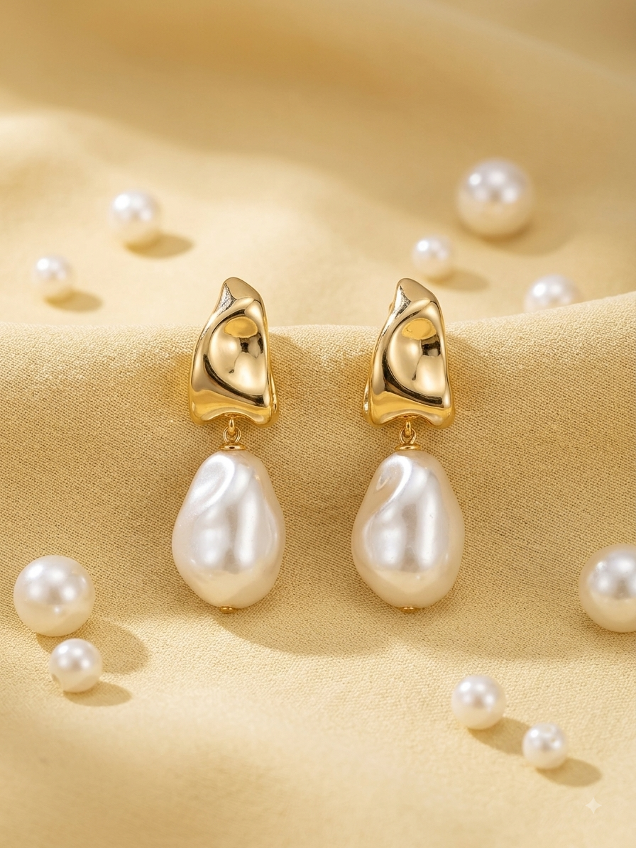 OCEAN Pearl Drop Earrings