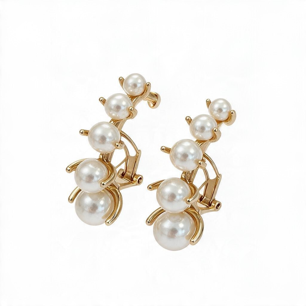 Spiked Pearl Hoops