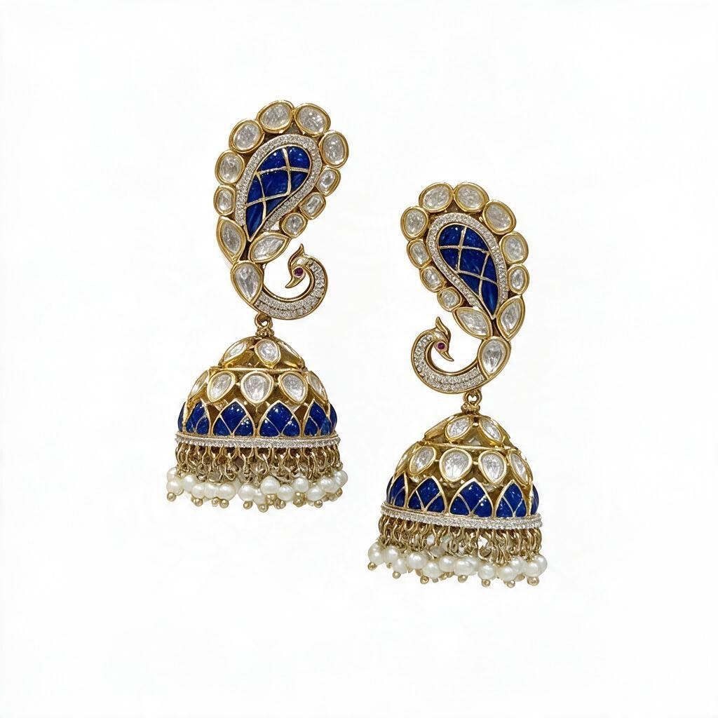 Saphire Jhumkis
