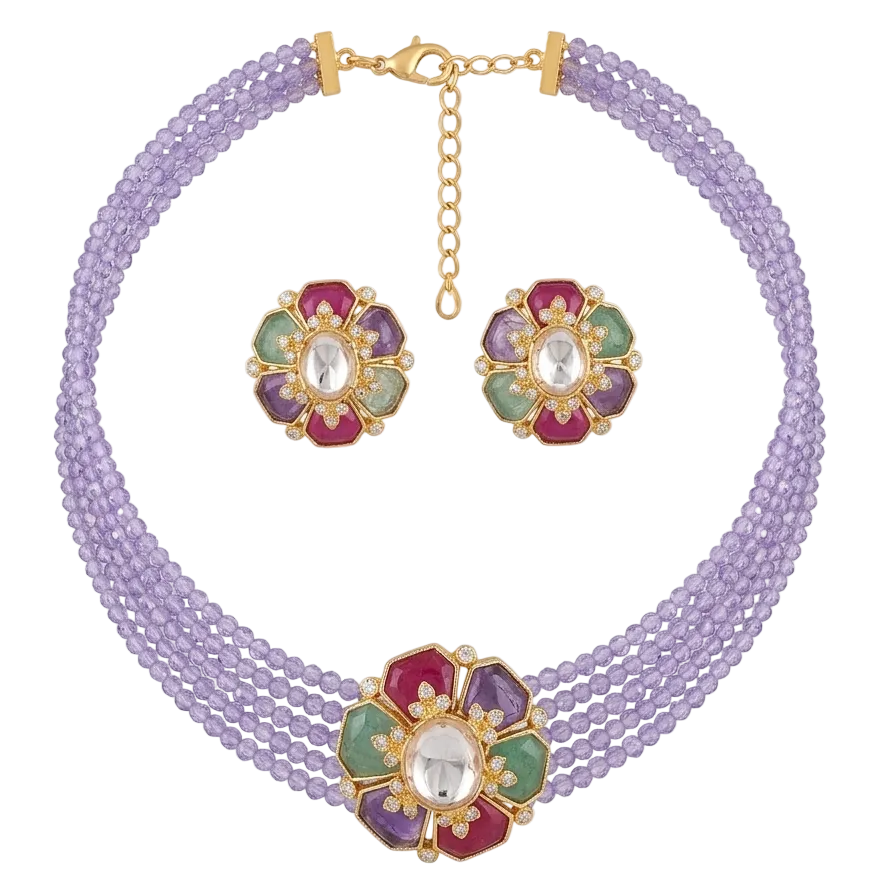 GULZAAR Choker Necklace Set