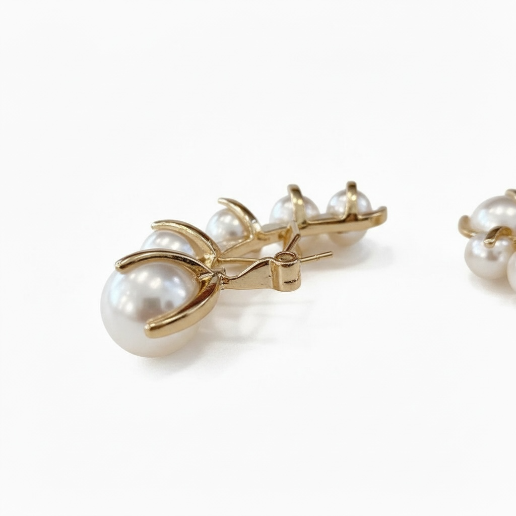 Spiked Pearl Hoops