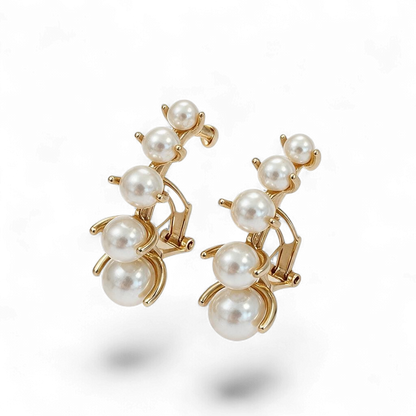 Spiked Pearl Hoops